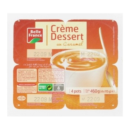 Crème dessert caramel